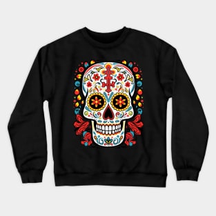 Sugar skull, Dia de Muertos Crewneck Sweatshirt